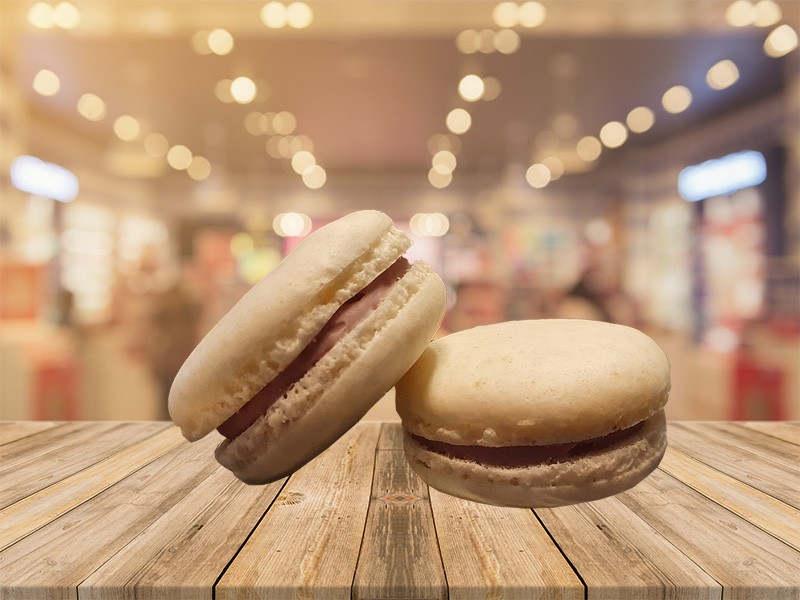TÚRÓKRÉM-ÁFONYÁS MACARON