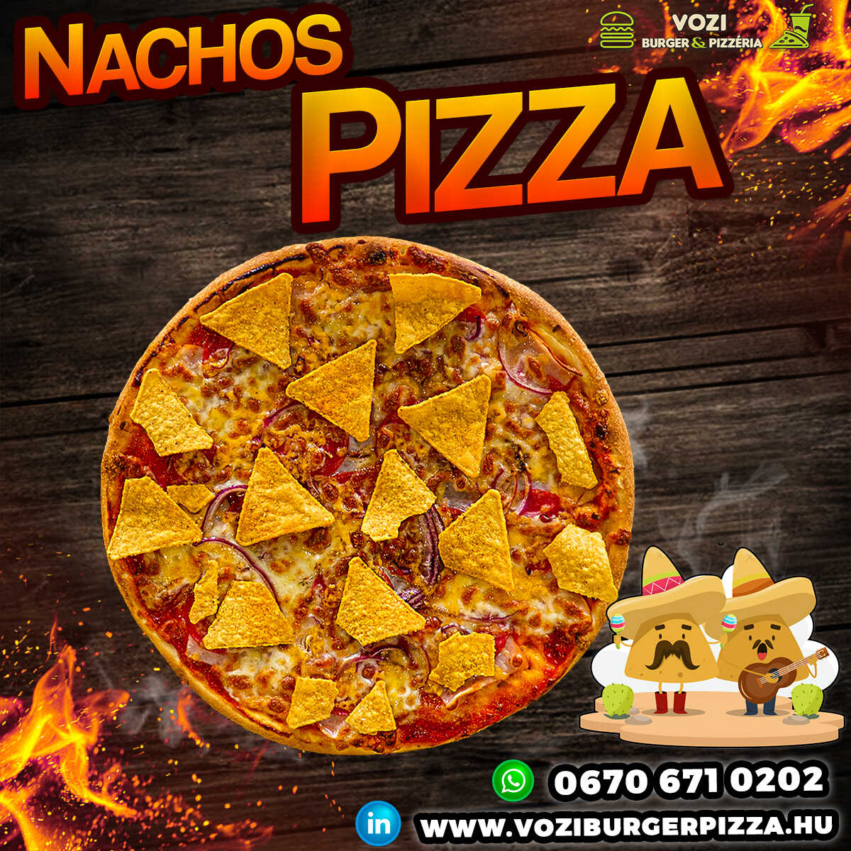 NACHOS PIZZA 32 cm